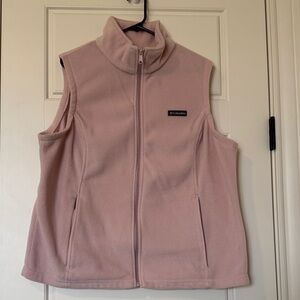 Columbia Light Pink Sleeveless Fleece Vest